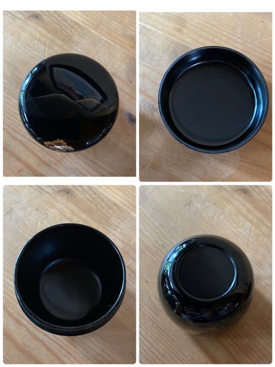 【茶道具】北浜宗貴造　山水蒔絵中棗　（共箱）送料込　○