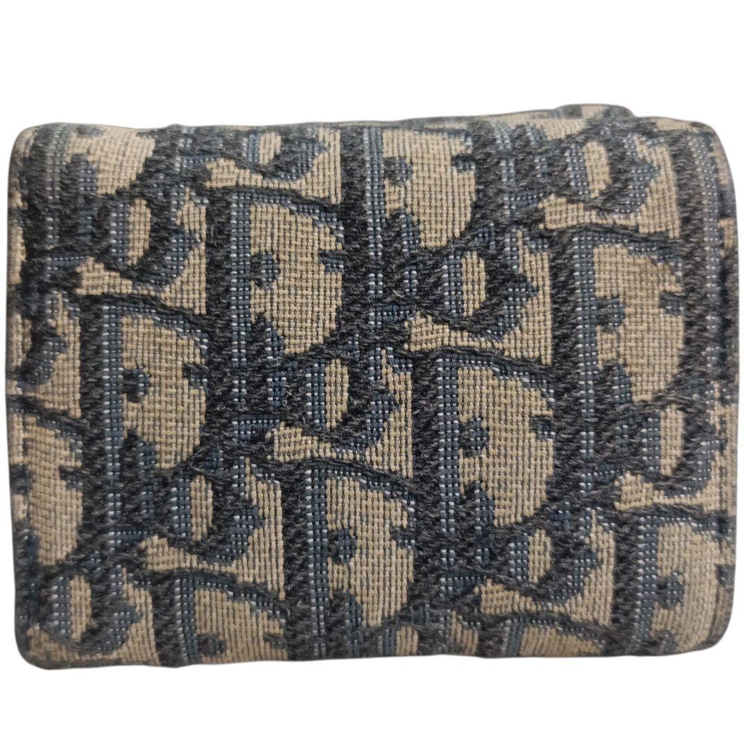✨Christian Dior トロッター ジャガードキャンバス レザー 折財布