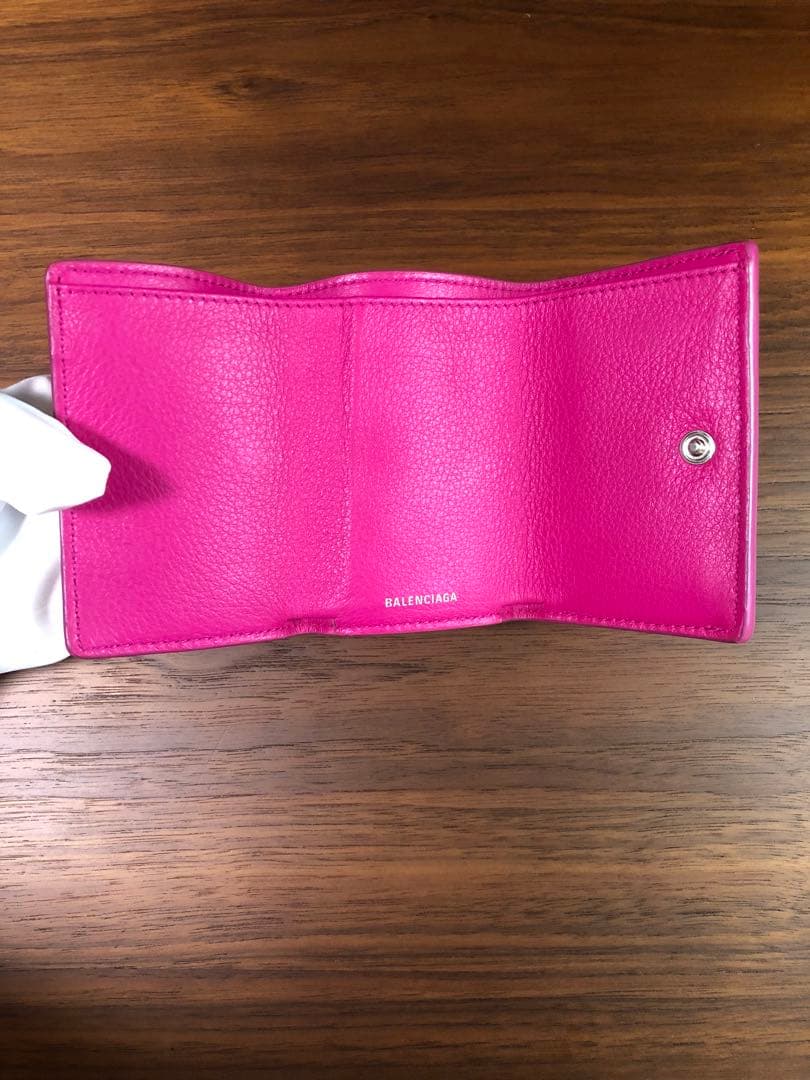 BALENCIAGA バレンシアガ 三つ折り財布 ピンク