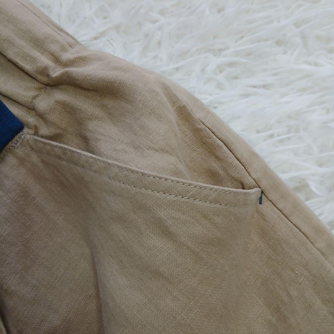 【nume】パラスパレス　ヌメ　リネン100％　ガウチョ　ワイドパンツ