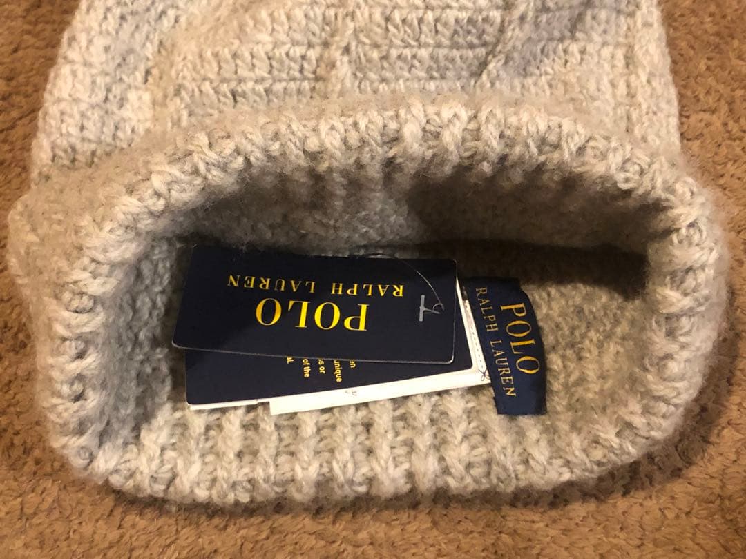 ポロラルフローレン　レディースニット帽　フリーワンサイズ　新品
