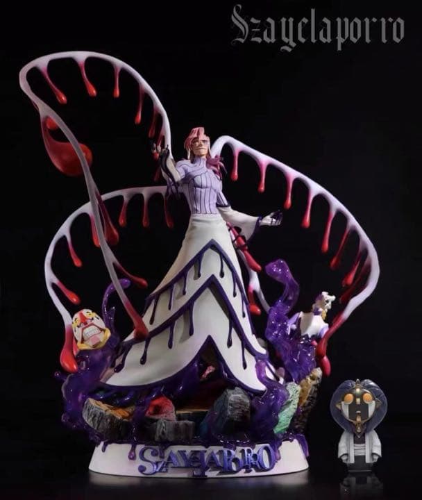 BLEACH 黒衣少年図 ザエルアポロ ガレージキット ガレキ スタチュー③