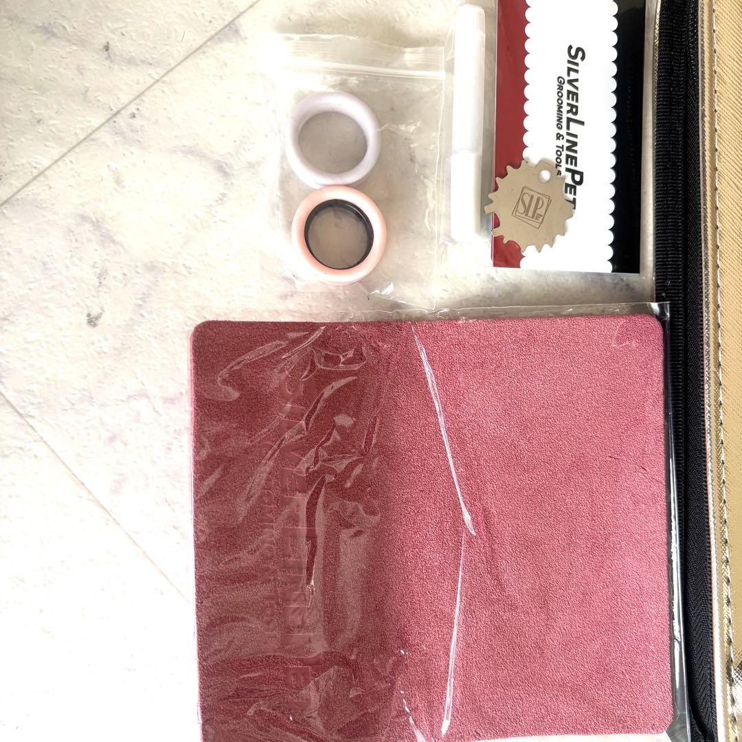 SilverLinePet ハイブリッドカーブセニングシザー 付属品付き