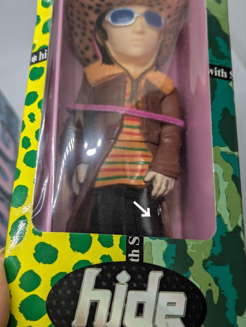 hide　ウォールクロック　ベアブリック　ギターコレクション　イエローハート