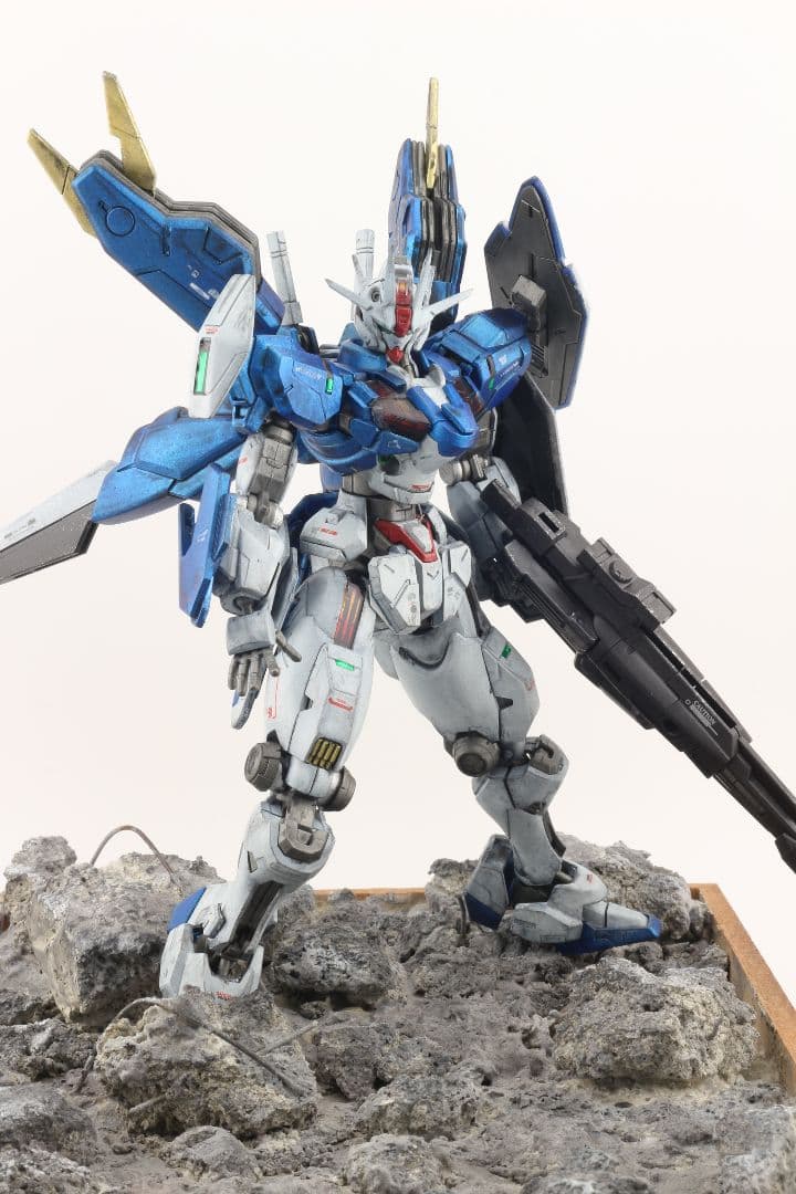 HGガンダムエアリアル改修型　完成品　ジオラマのセット