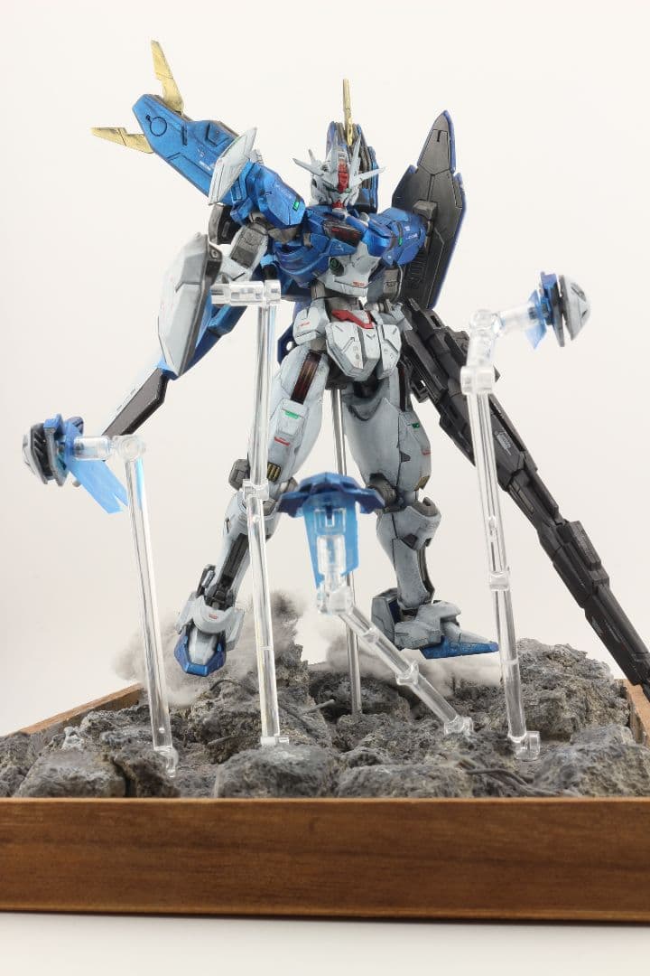 HGガンダムエアリアル改修型　完成品　ジオラマのセット
