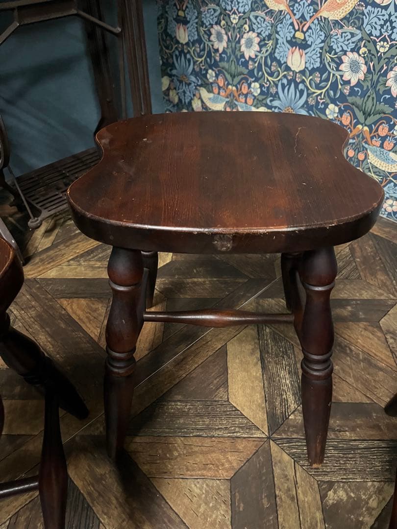 haco＊飛騨産業 キツツキ スツール セット 当時物 昭和レトロ