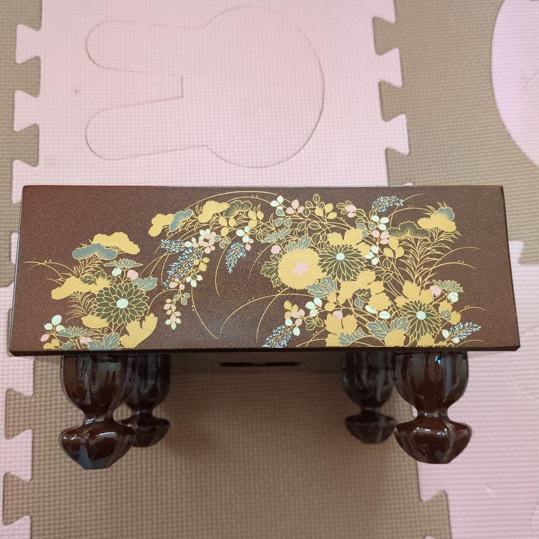 漆芸基盤　柳山作　碁盤碁石入れセット　ミニサイズ