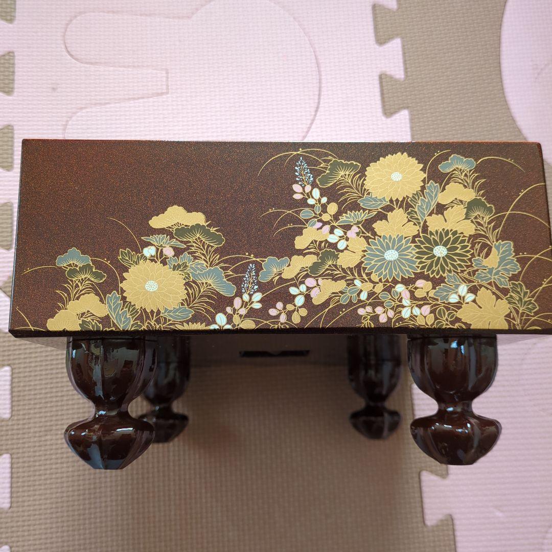 漆芸基盤　柳山作　碁盤碁石入れセット　ミニサイズ