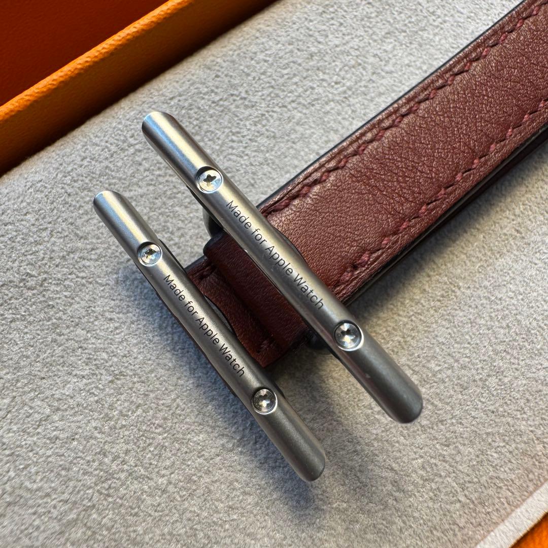 2370 Apple Watch エルメス　ルージュ　ドゥブルトゥール　二重