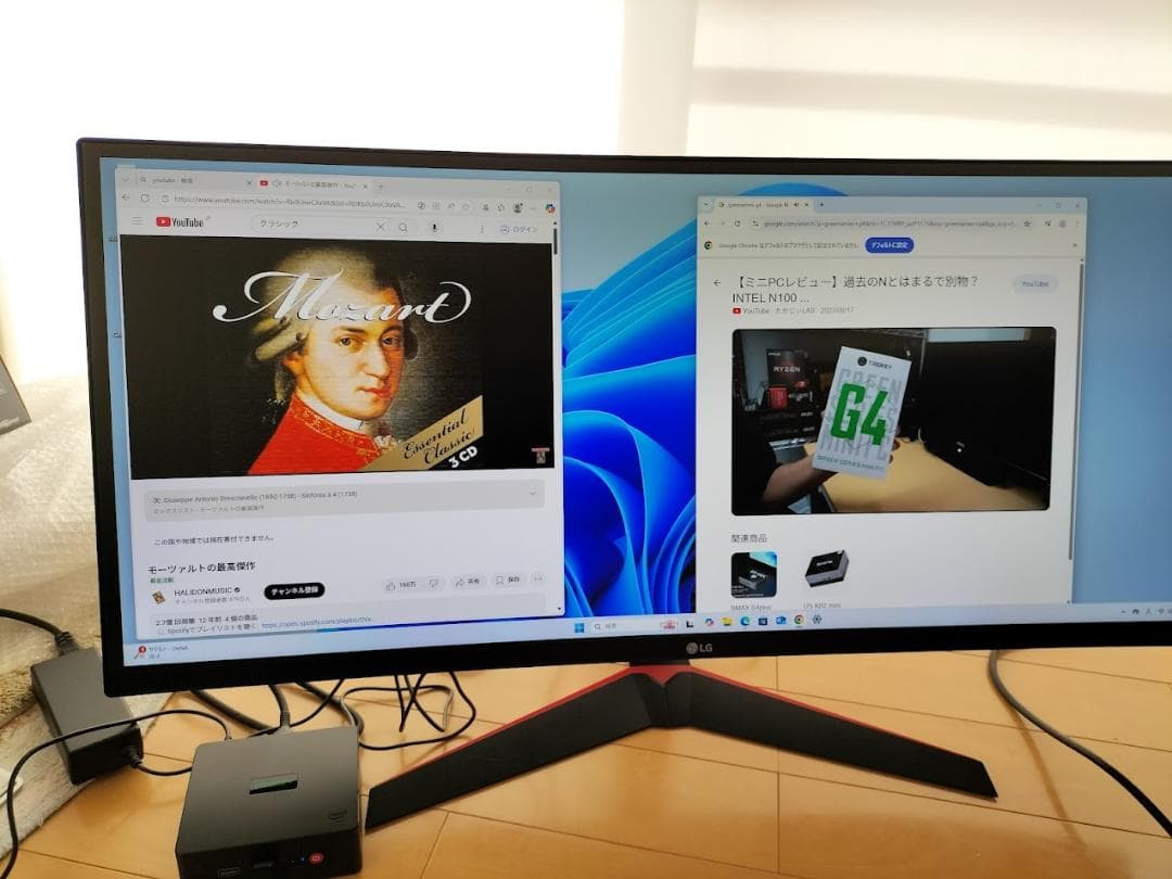 34インチLGゲーミング曲面モニター