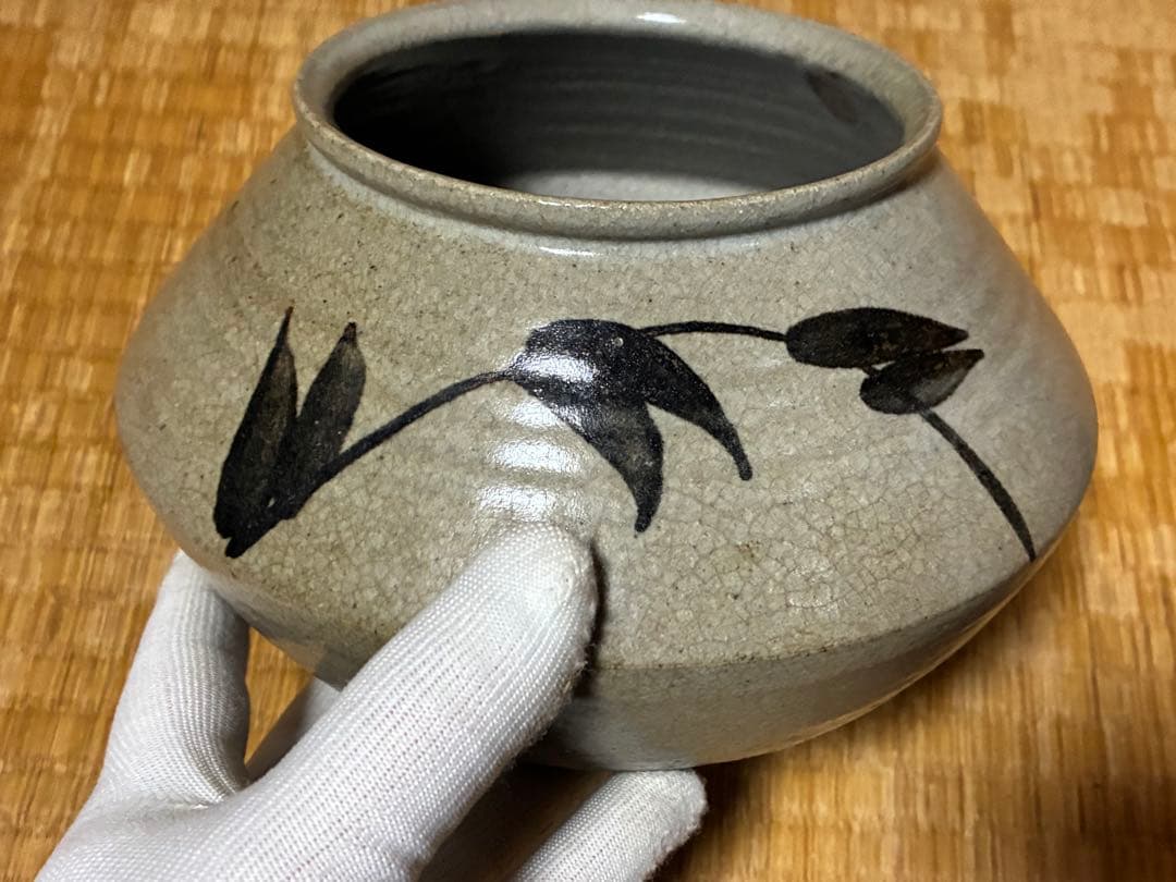 茶道具 絵唐津 唐津 水指 木箱入 時代物