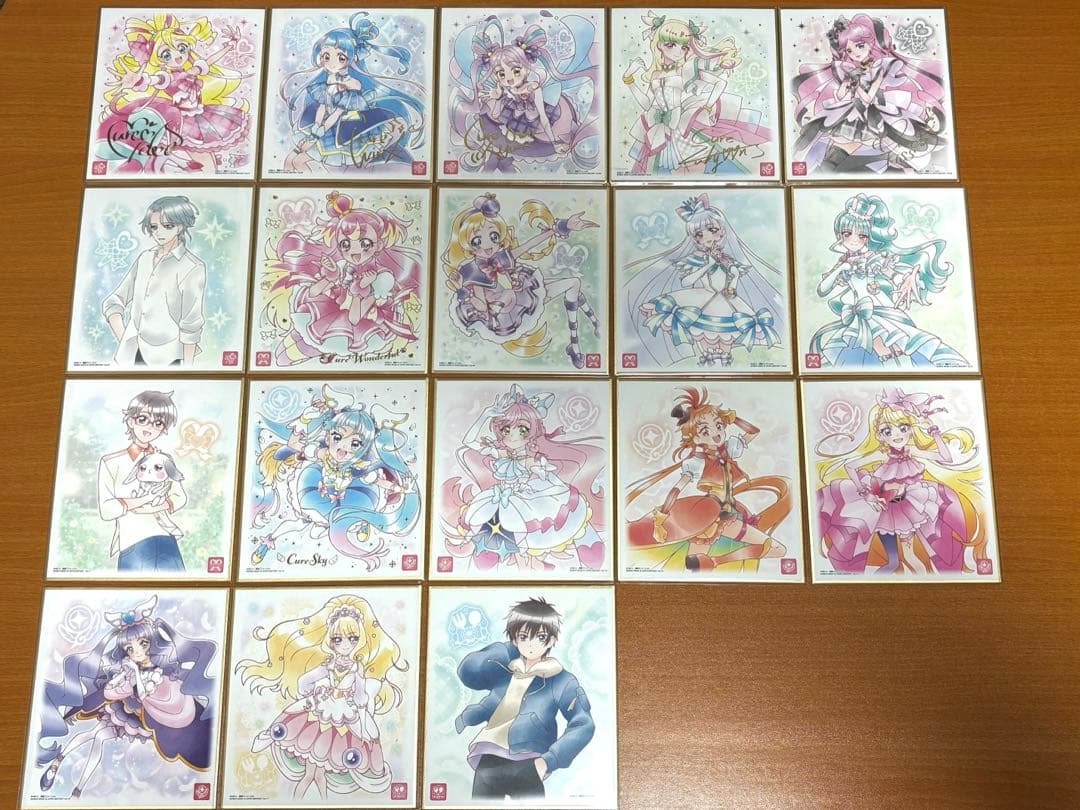 プリキュア 色紙ART7 全18種　コンプリートセット