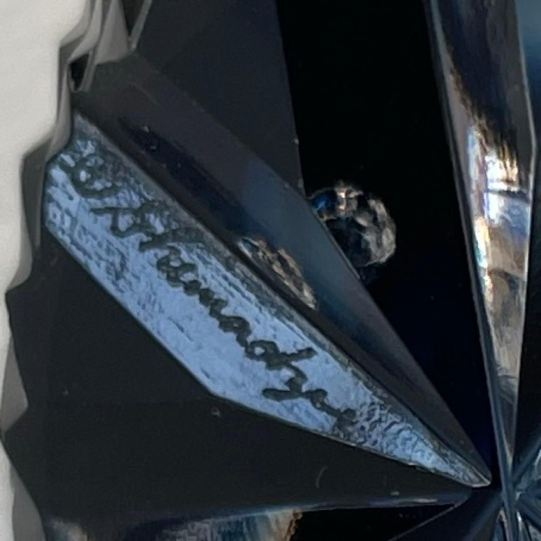 新品同様 薩摩切子 ペーパーウェイト 薩摩の雫 ブルー