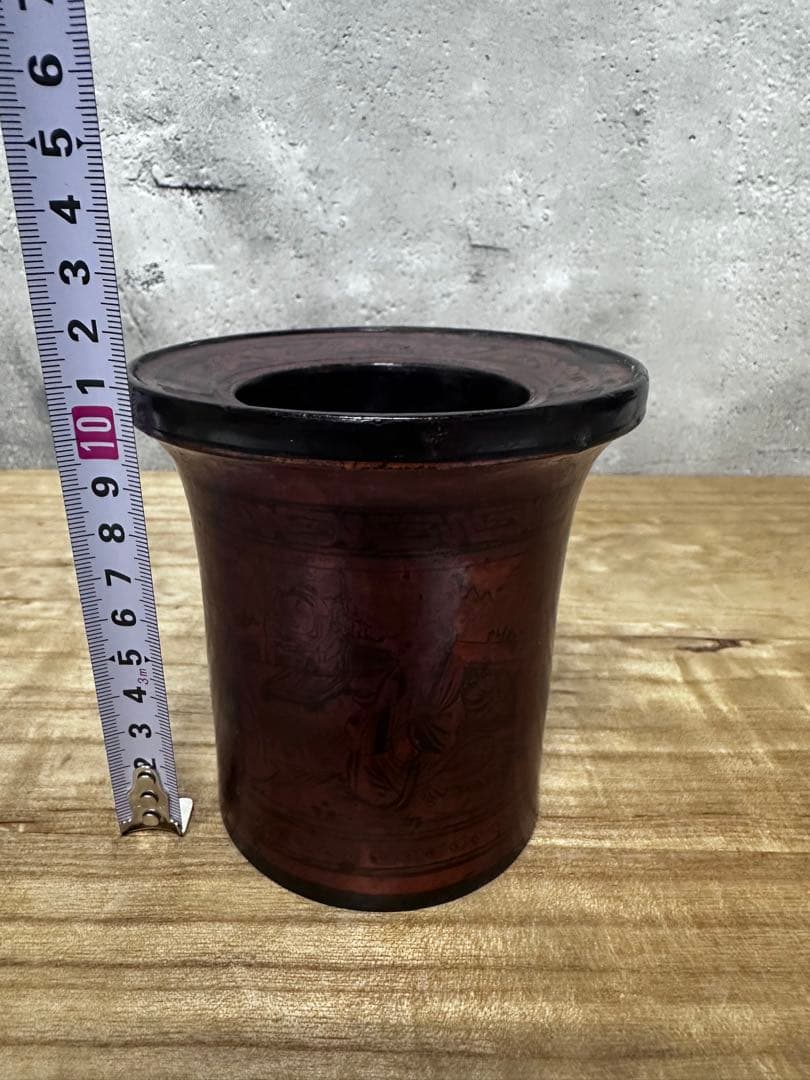 漆　筆筒　書道　文房具　中国美術　骨董品　アンティーク