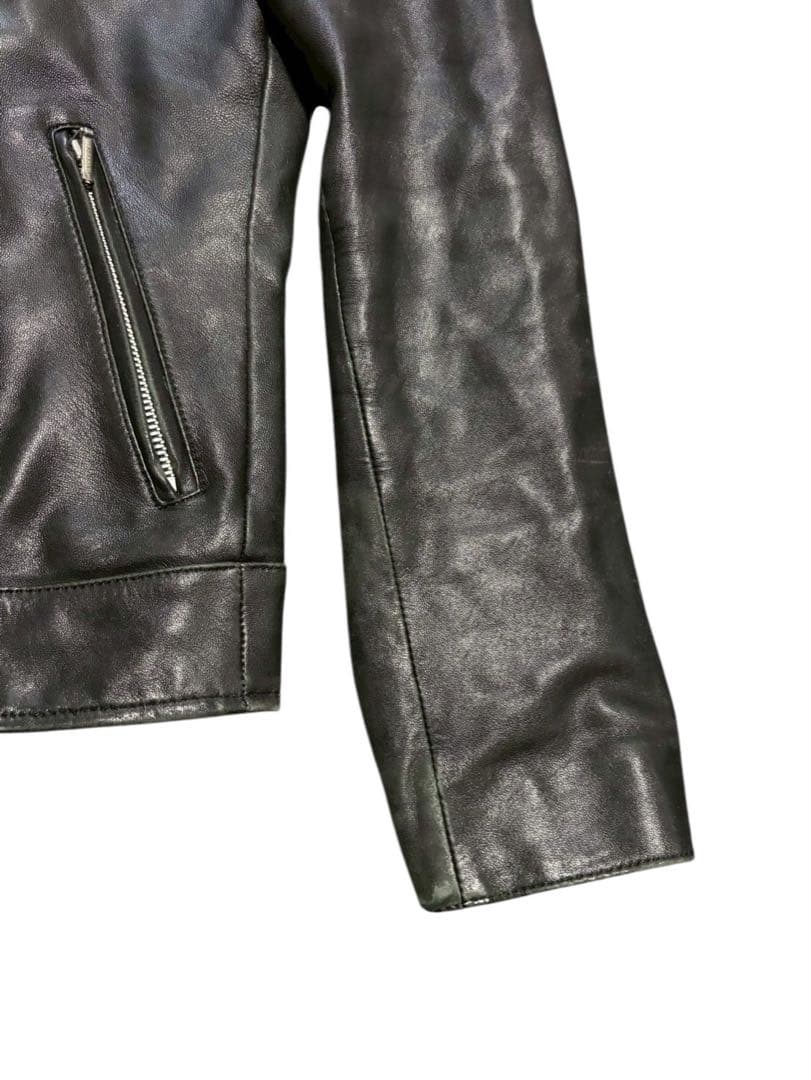 【大特価】　Burberry バーバリー　ライダースジャケット　羊革　Mサイズ