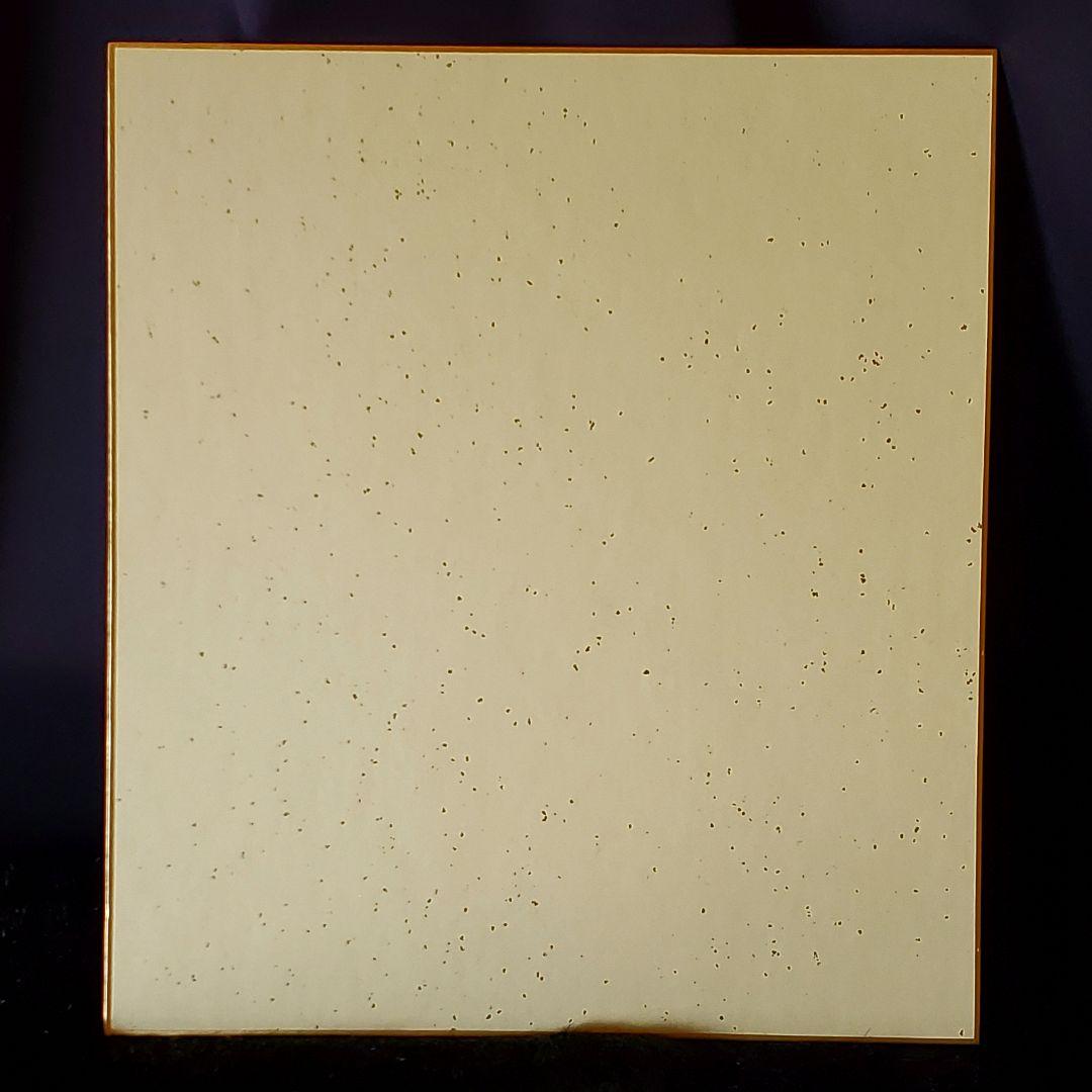 【円山応挙の円山四条派 筆法八代】水嶋征夫 画業四十周年『喜心前進』☆直筆色紙☆