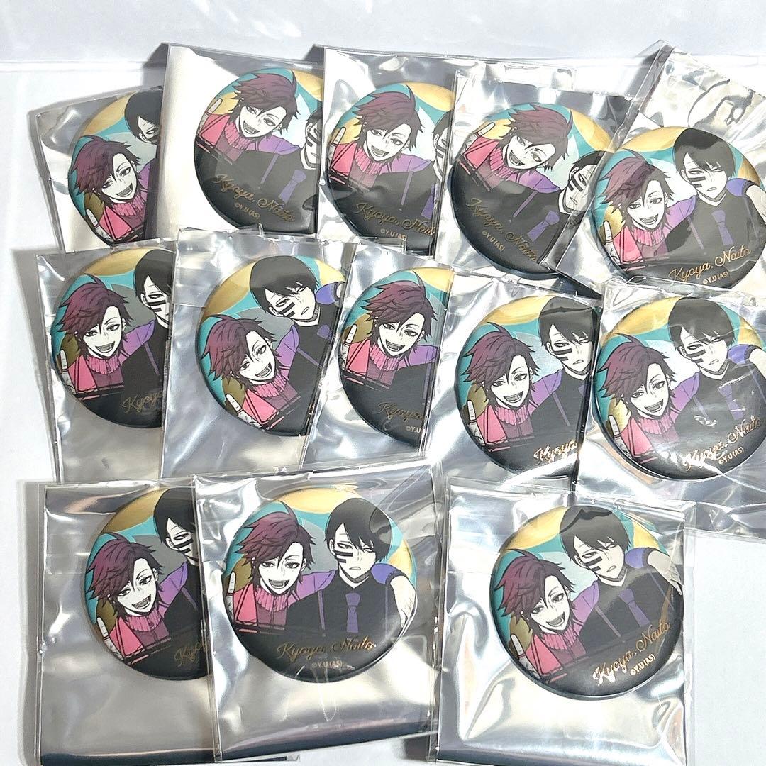 無陀野無人 花魁坂京夜 桃源暗鬼 メタリック 缶バッジ 原作絵