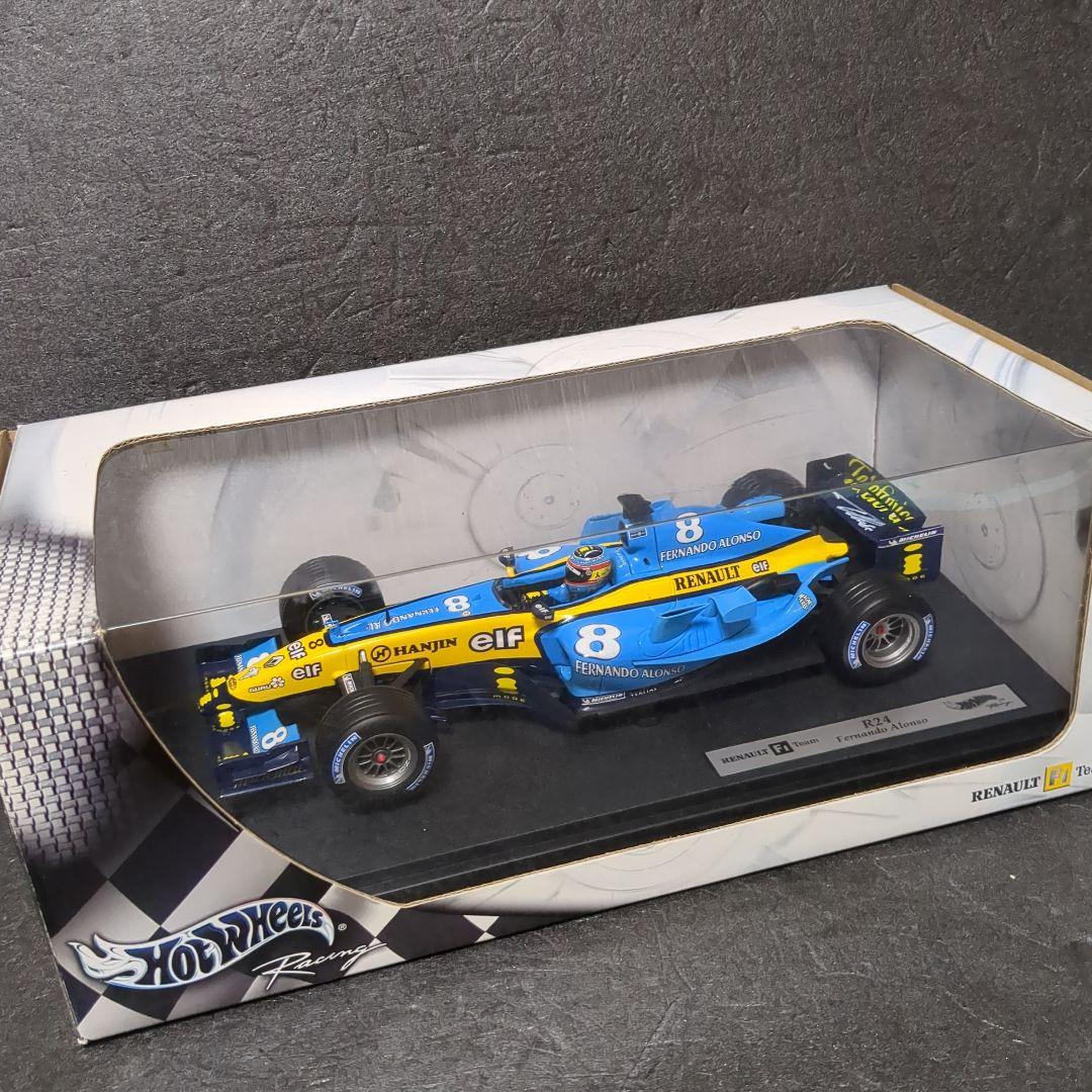 1/18 ルノー R24 フェルナンド アロンソ 直筆サイン入り モデルカー