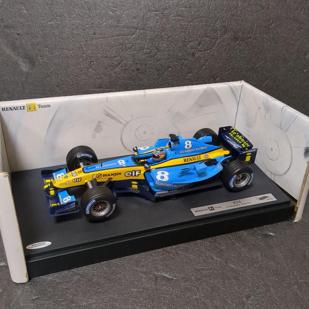 1/18 ルノー R24 フェルナンド アロンソ 直筆サイン入り モデルカー
