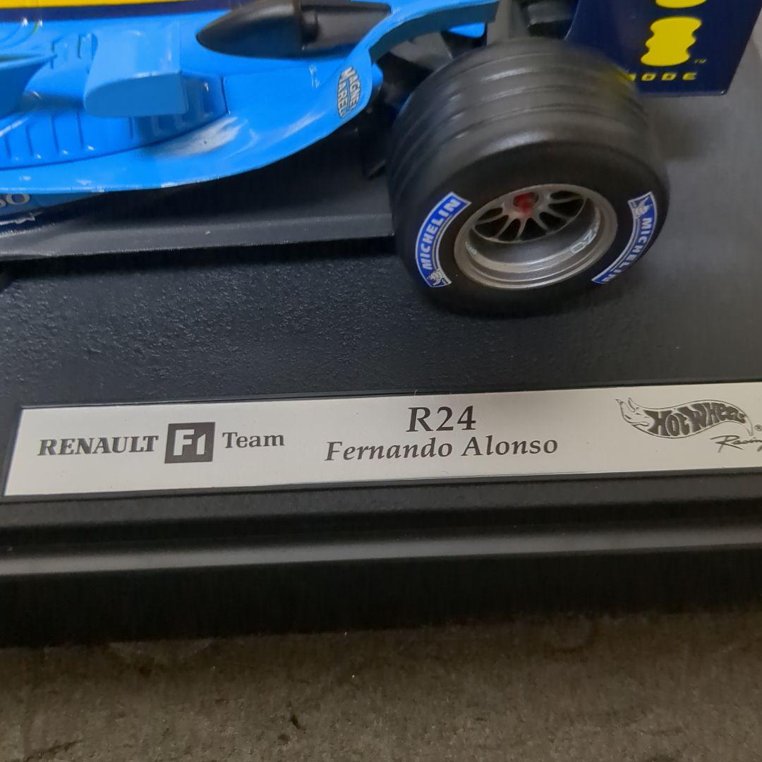 1/18 ルノー R24 フェルナンド アロンソ 直筆サイン入り モデルカー