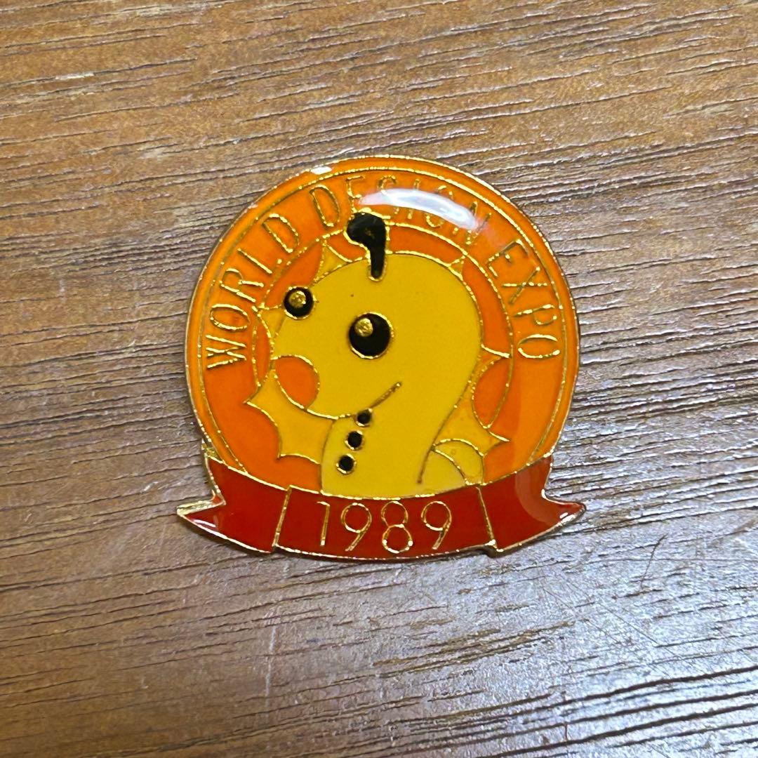 デポちゃん1989年 世界デザイン博覧会 ピンバッジ