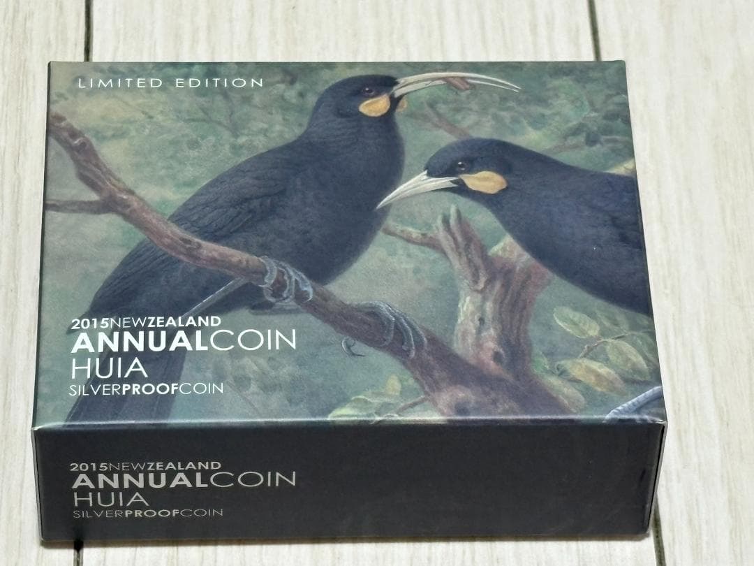 【新品/未使用】2015年 5ドル銀貨 絶滅種　ホオダ・レムクドリ　証明書付き