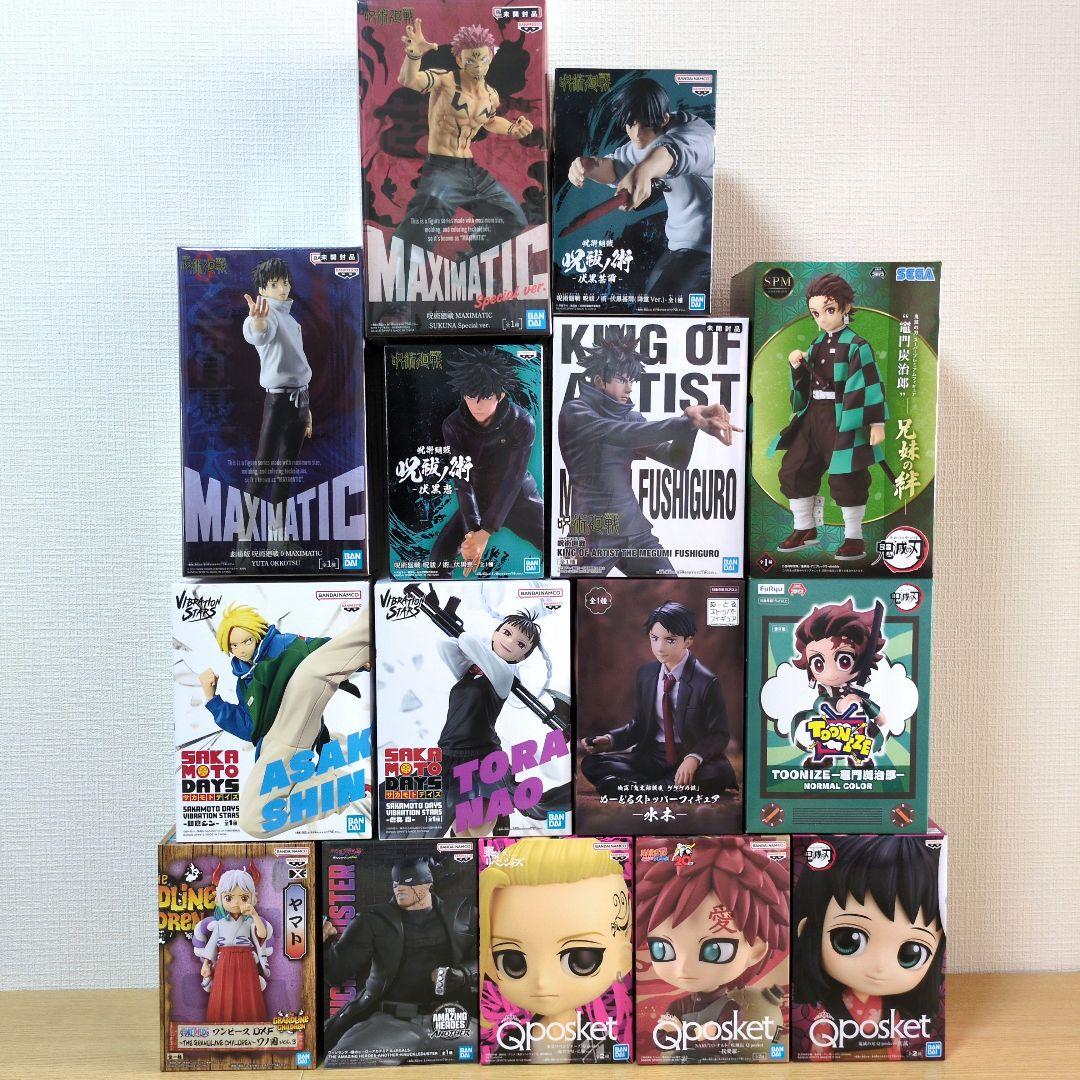 ジャンプ　他　プライズ　フィギュア　まとめ売り　１５体　鬼滅の刃　呪術廻戦
