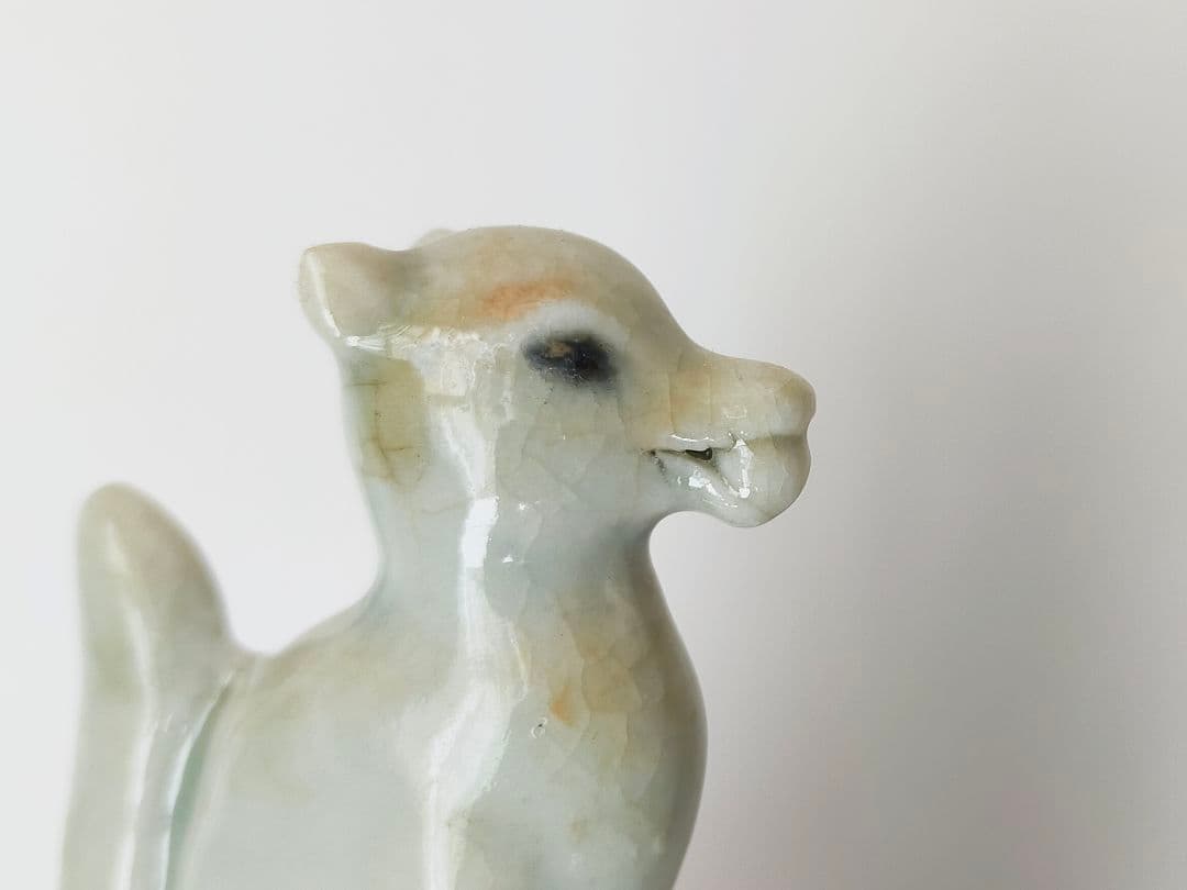 珍品、白磁、青磁 陶器の稲荷、狐 仏教美術 奉納、骨董 古伊万里?瀬戸?呪物