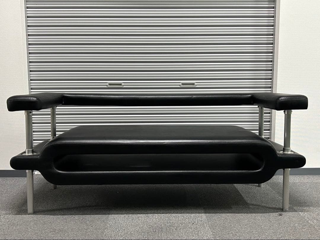 E&Y マガジンソファ 本革レザー　ブラック　マイケルヤング　2.5人掛けソファ