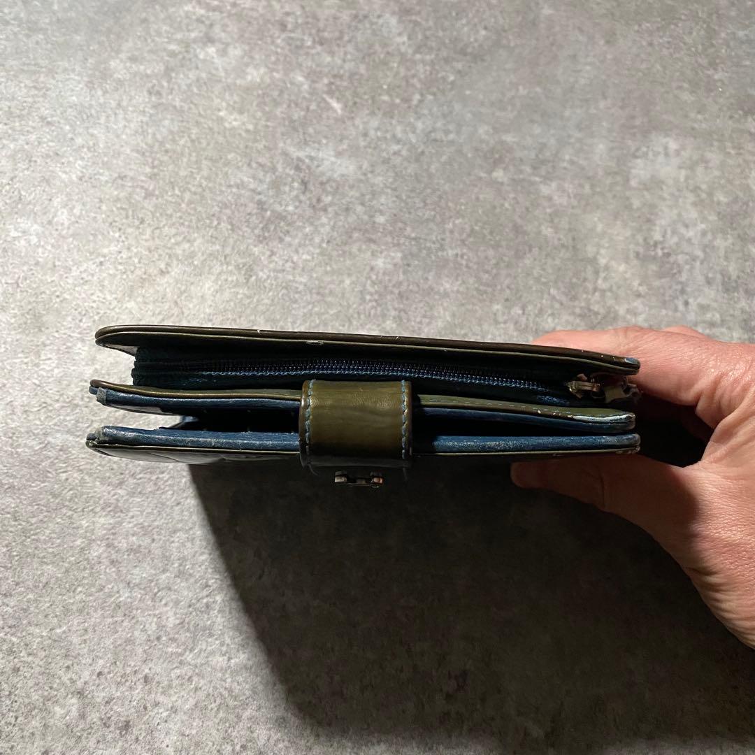 CHANEL シャネル カメリア 折り財布 ココマーク カード シール パテント