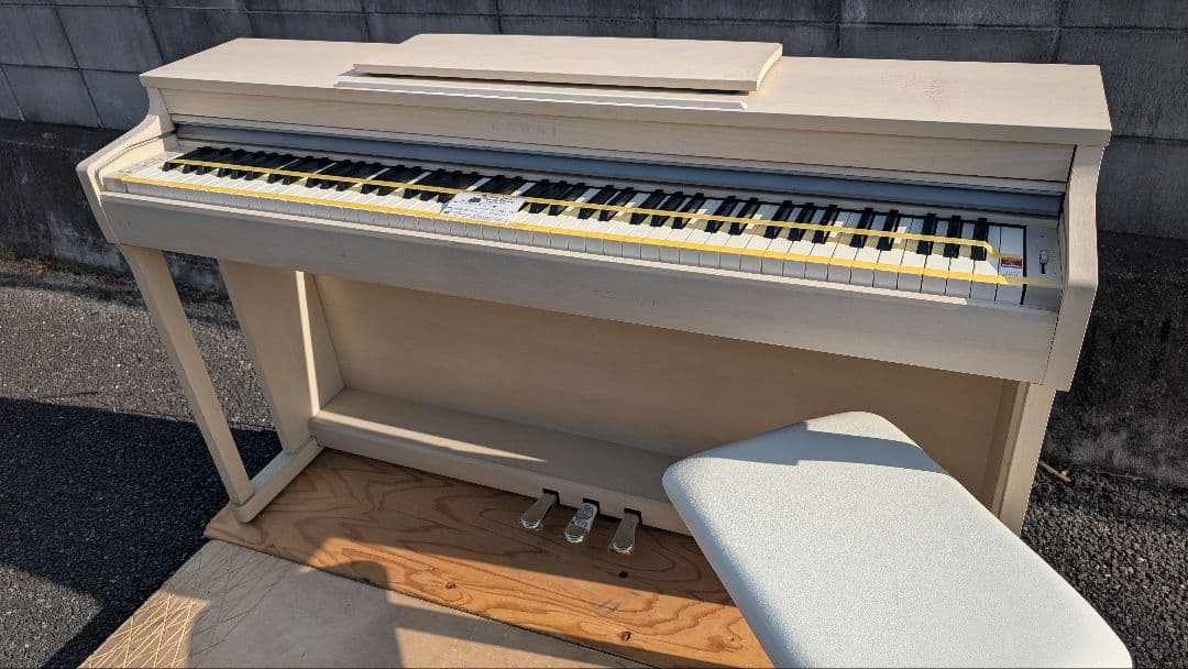 送料込み KAWAI 電子ピアノ CN25A 15年製 激激憧れ可愛いホワイト♥