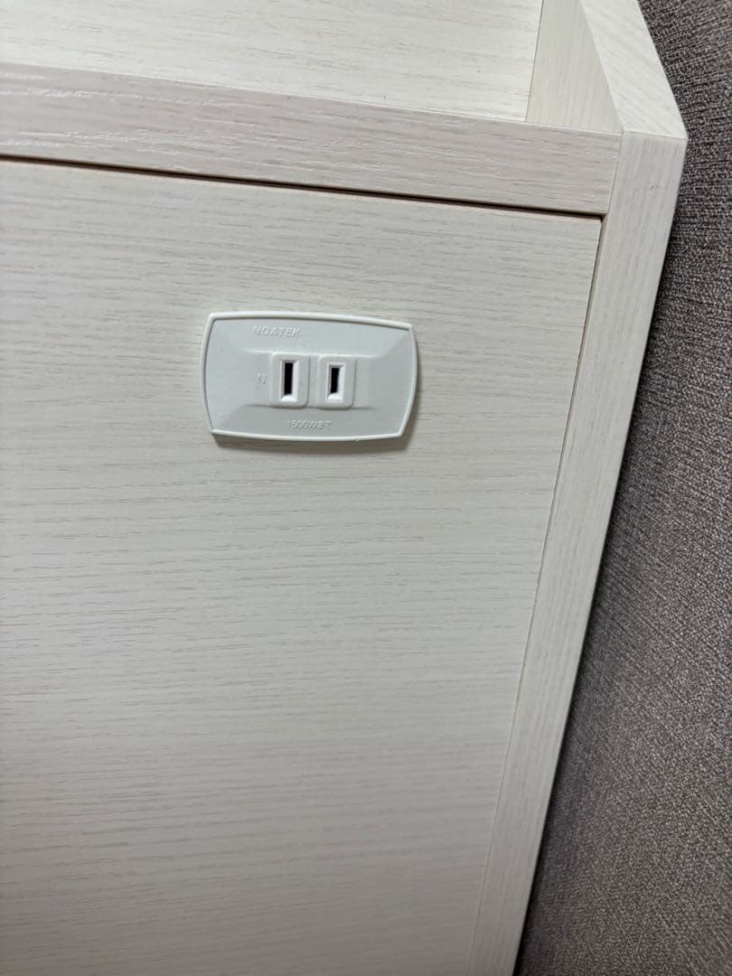 シングルベッドフレーム 引き出し付き ホワイト