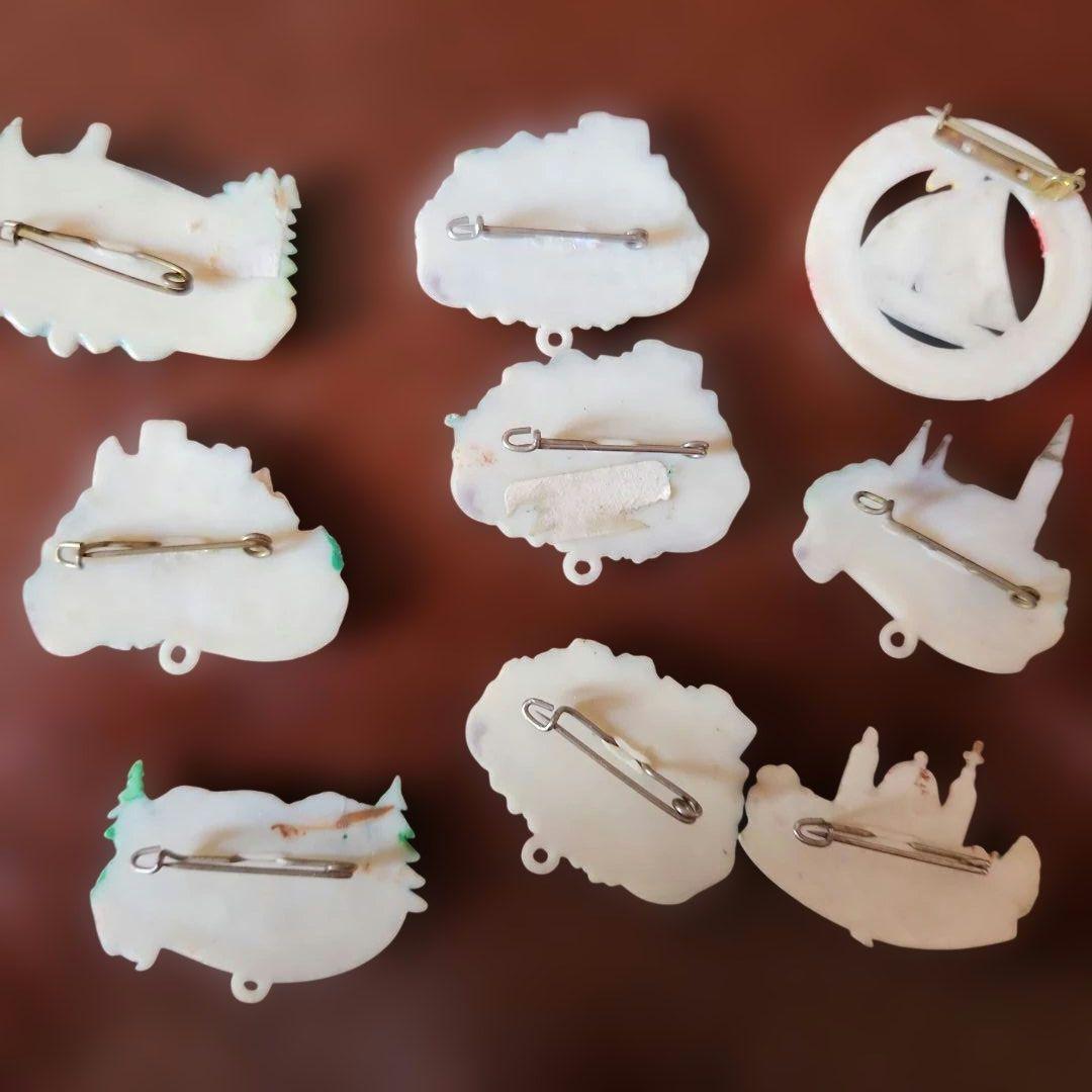 ヴィンテージドイツ観光名所 バッジ　スーベニアバッジ　城　大聖堂