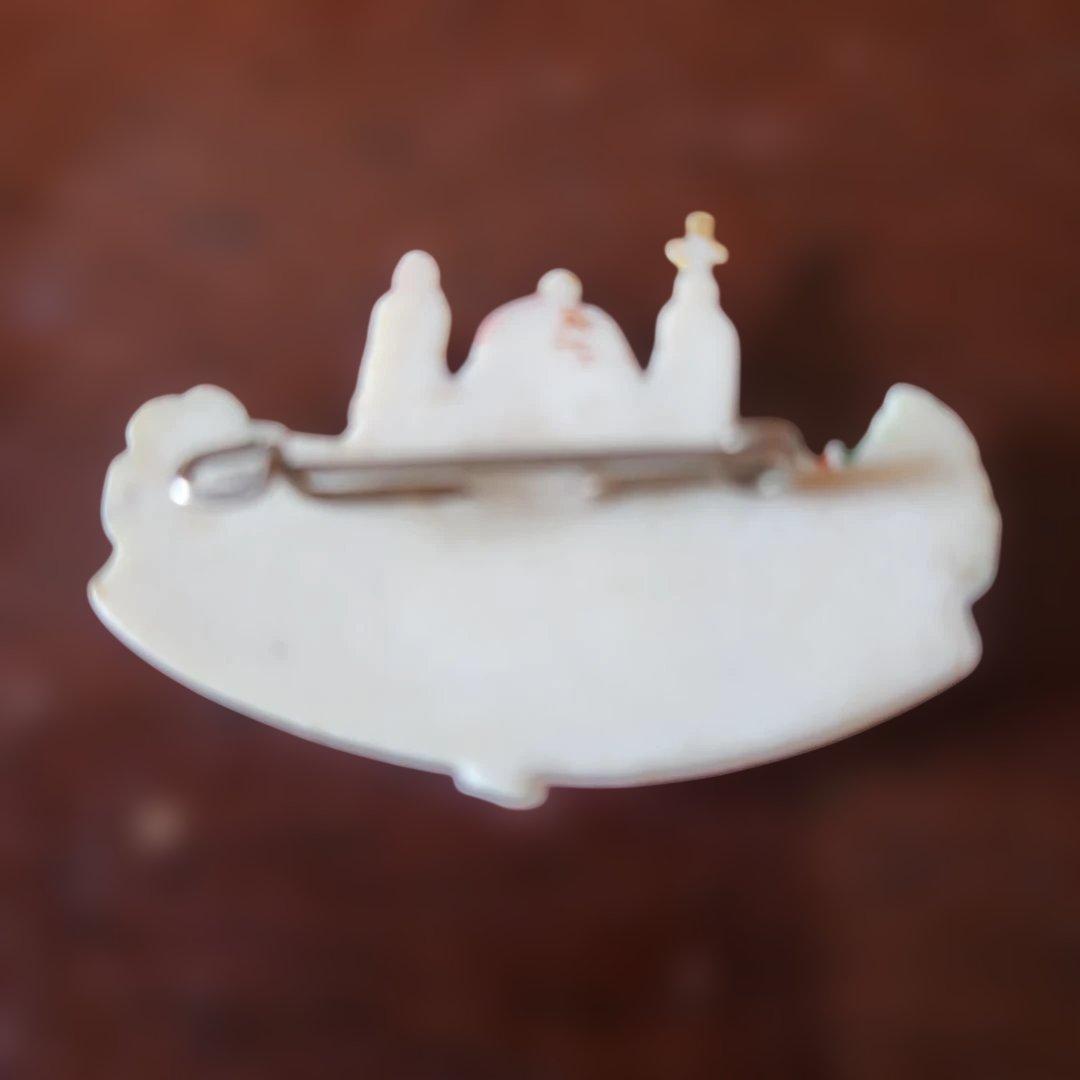 ヴィンテージドイツ観光名所 バッジ　スーベニアバッジ　城　大聖堂