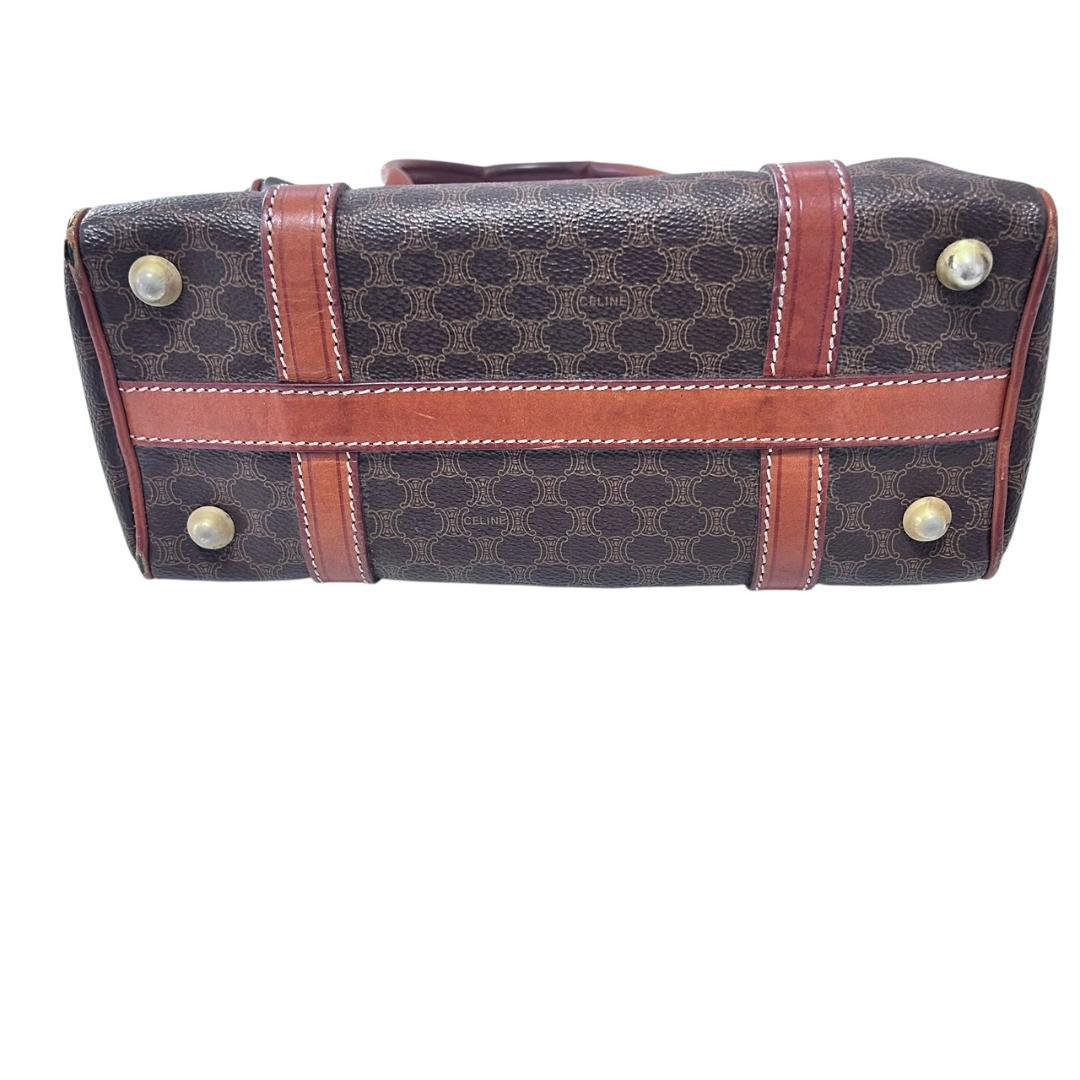 セリーヌ バッグ ハンド ミニボストン マカダム柄 レザー CELINE