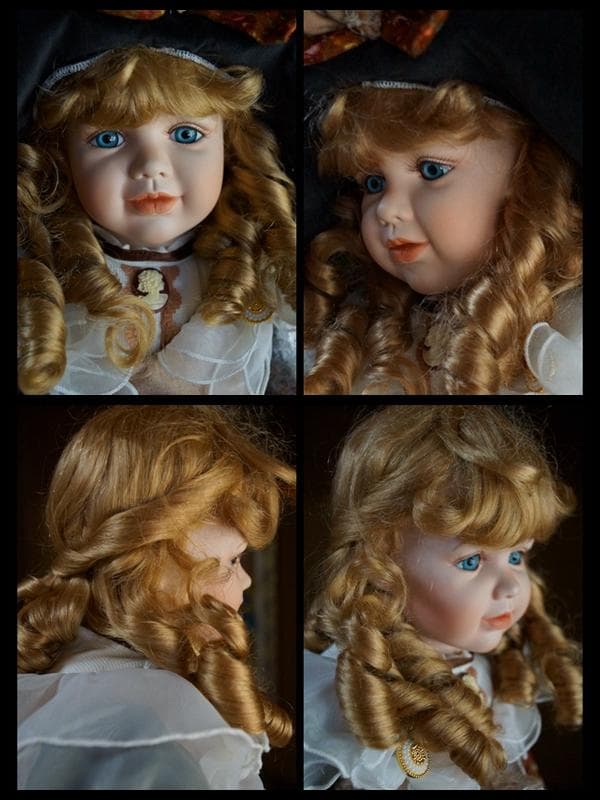 イギリス限定可愛らしいビスクドール女の子磁器人形by J.C.leonherdt