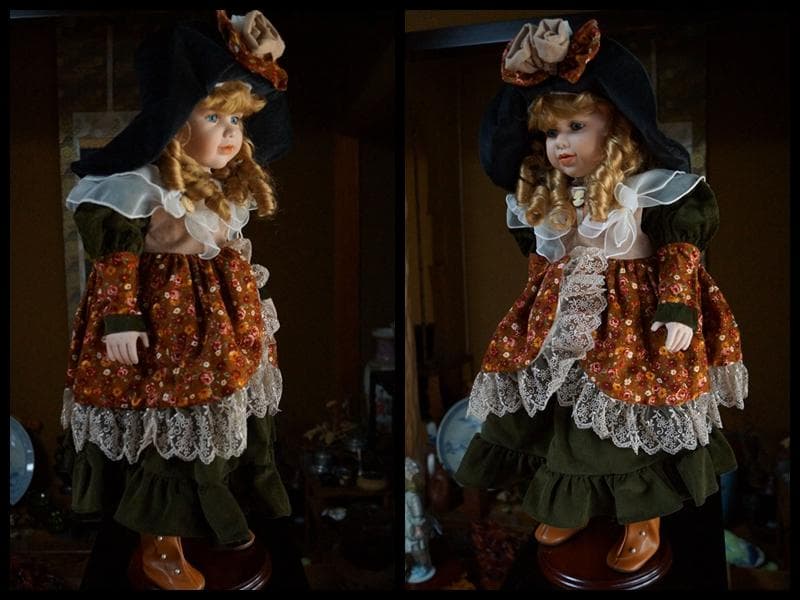 イギリス限定可愛らしいビスクドール女の子磁器人形by J.C.leonherdt