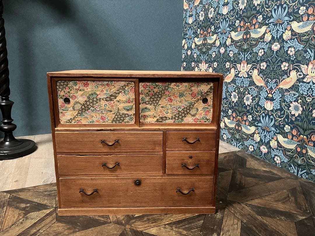 小ぶり チェスト 箪笥 インテリア 昭和レトロ 当時物 和箪笥 ミニ箪笥