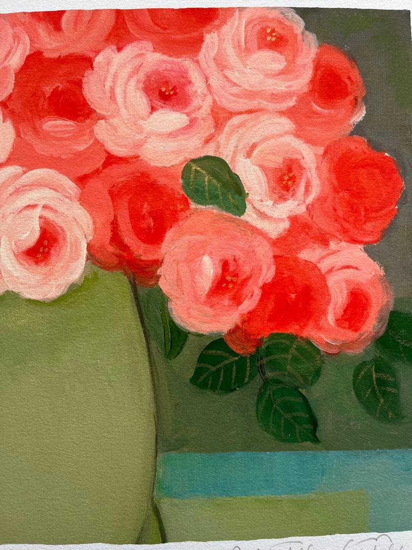 限定版画　額装　ジニー・キム　直筆サイン、ED、証明書あり