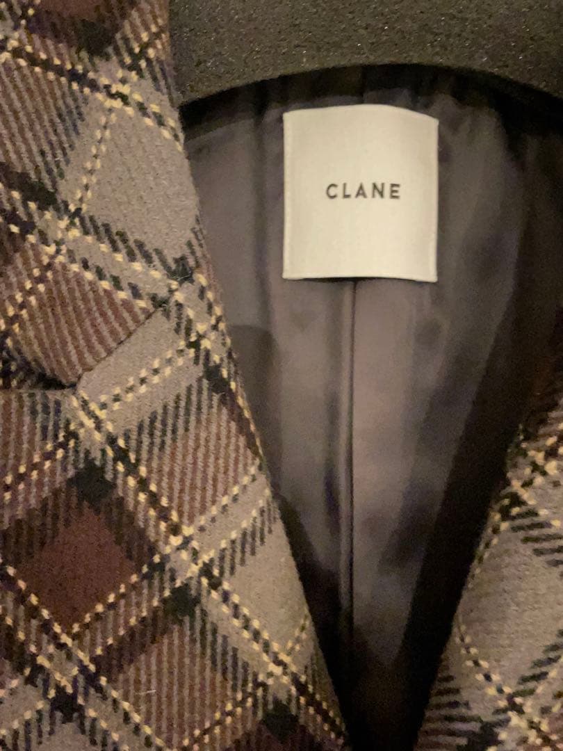 ジャケット・アウター CLANE OVER SHOULDER PEAKED LAPEL COAT 1