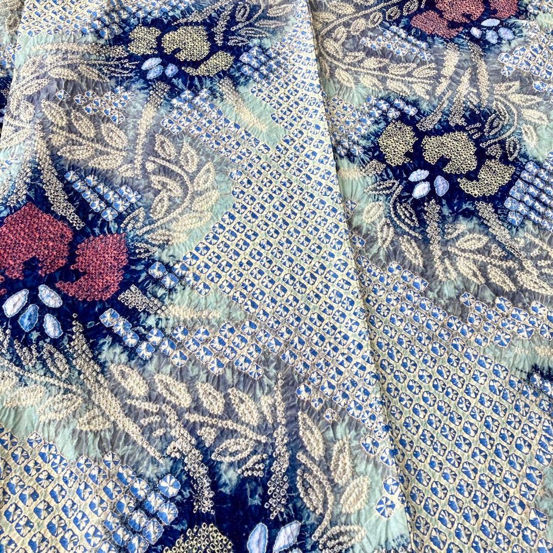 ★yuiです★お洒落　身丈157 有松絞り　絞り染め　絞り浴衣　NO48