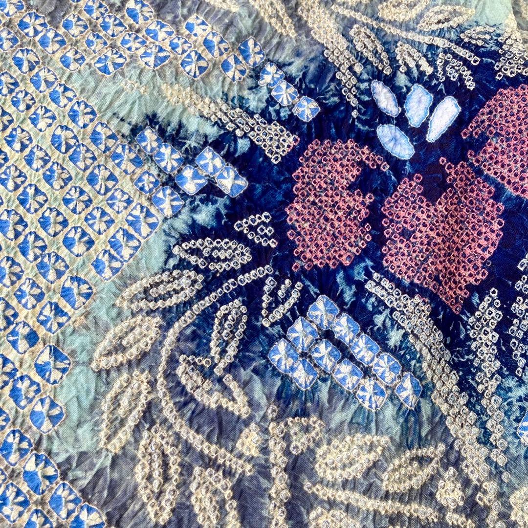 ★yuiです★お洒落　身丈157 有松絞り　絞り染め　絞り浴衣　NO48