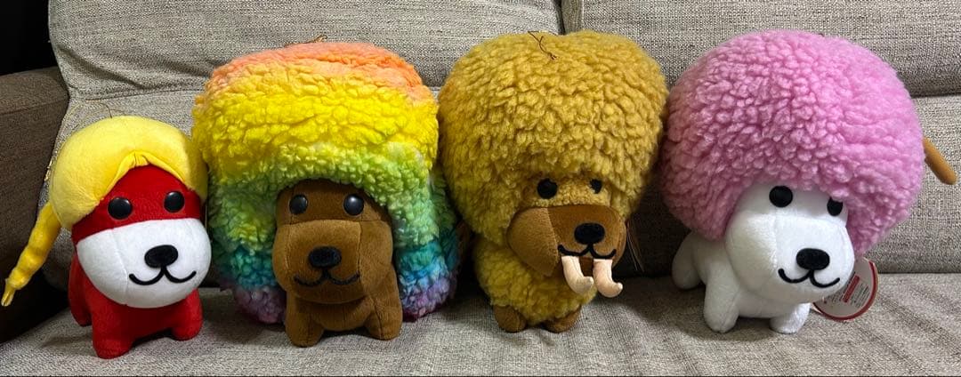 アフロ犬 ぬいぐるみBIG PART4 ファンキー犬 先祖犬 ワタアメ犬 オサゲ