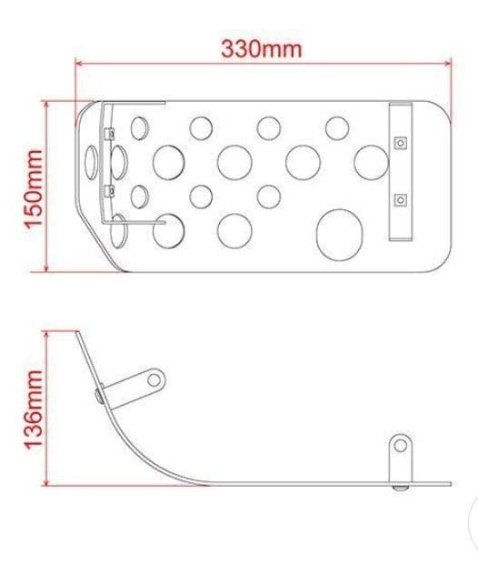 ZETA ジータ アンダーガード HONDA CL250用 ブラック塗装