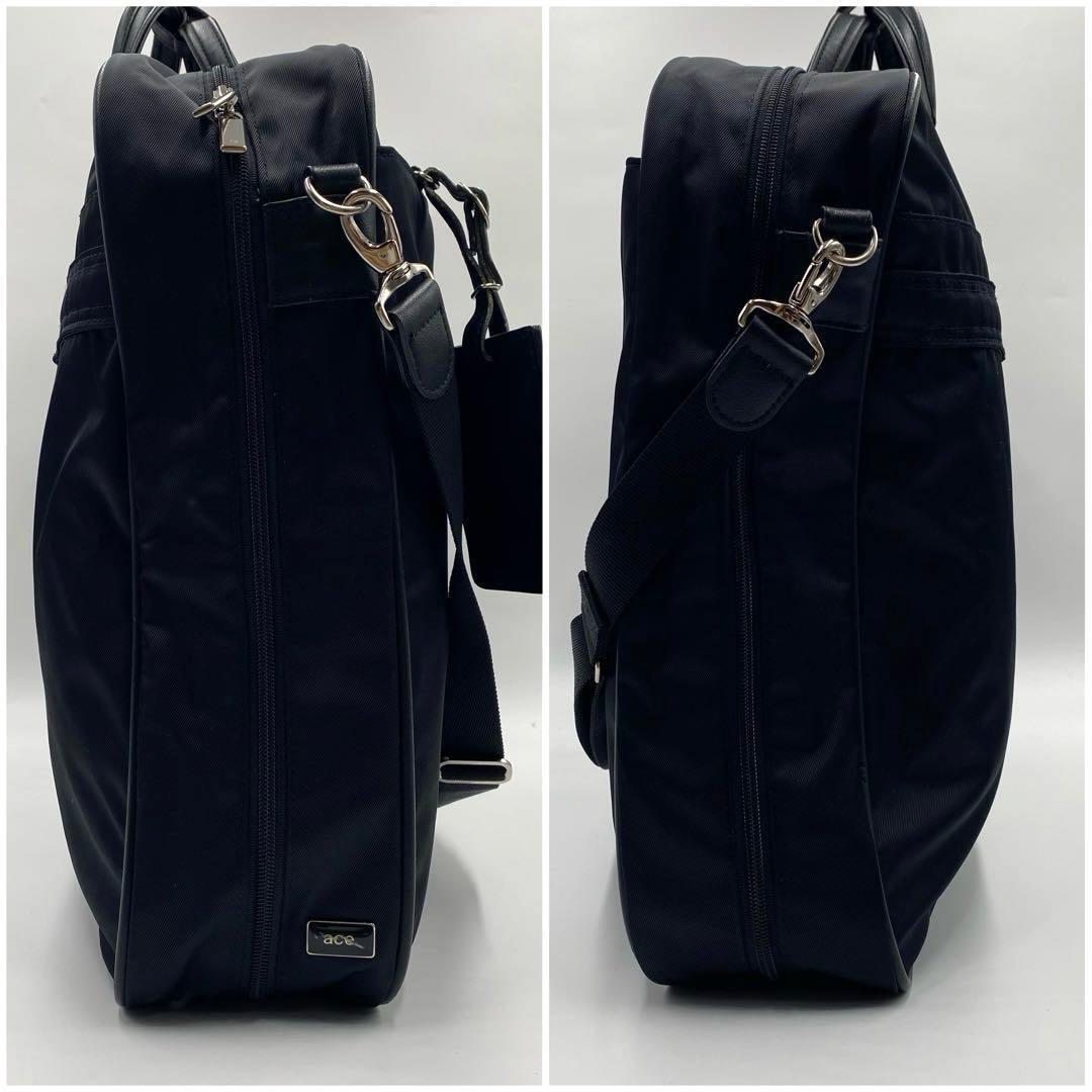 エース ガーメントケース ビジネスバッグ 2way 大容量 付属品付き ブラック