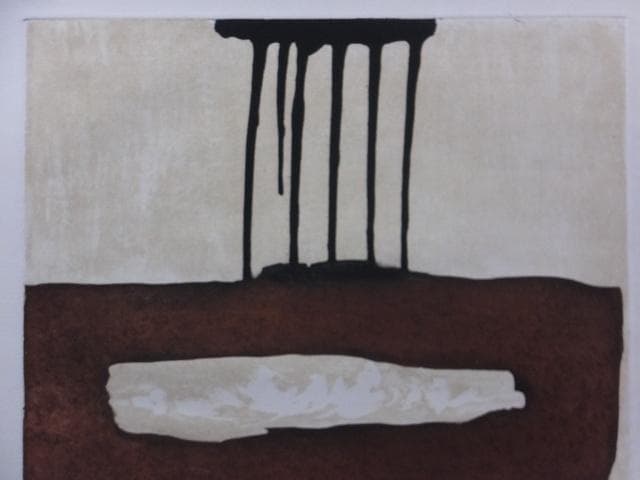 BAT希少作品　菅井 汲　直筆サイン『雲 スガイ最大の緊張』エッチング0723J