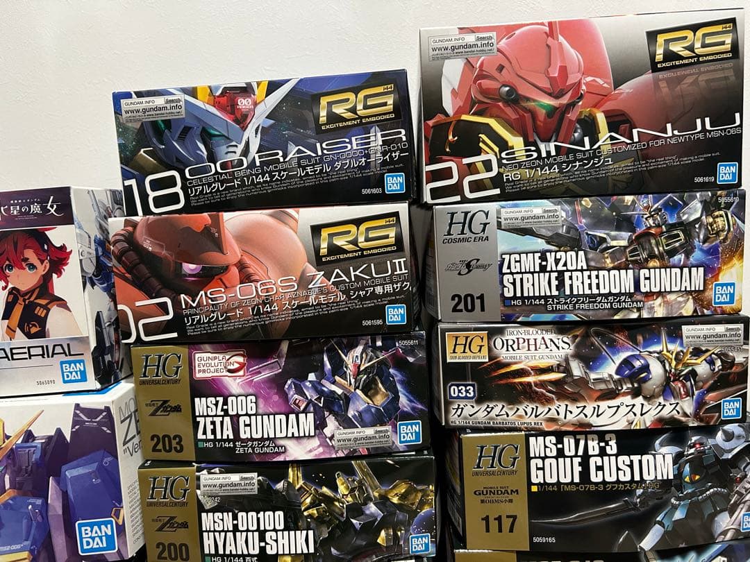 送料無料 ガンプラ 16点 HG RG MG Ver.Ka フルメカニクス