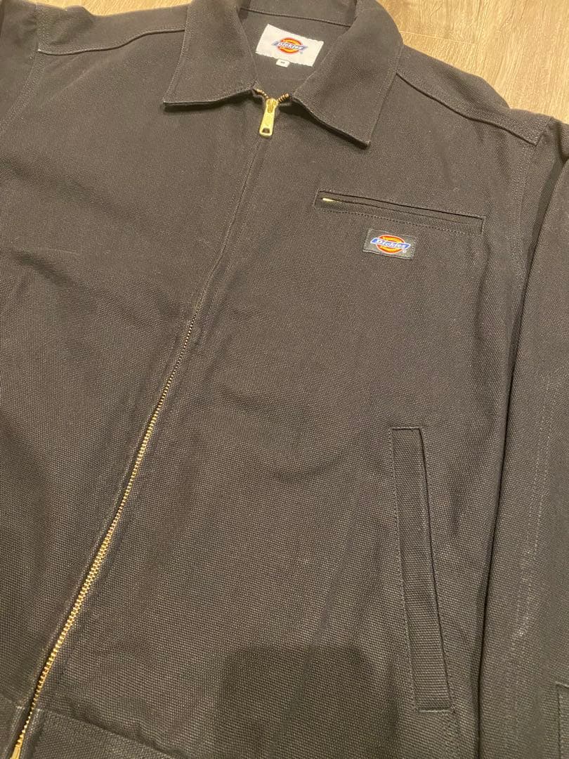 Dickies ブラック 短丈 ワークジャケット M