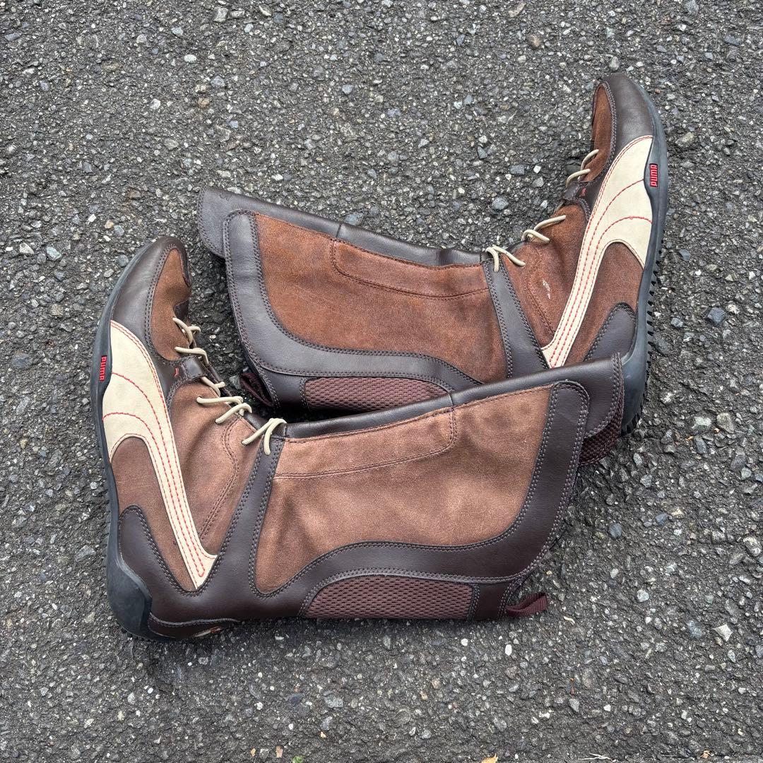 90s PUMA ボクシングシューズ レザーブーツ y2k archive 希少